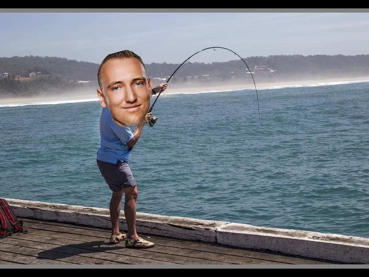 Honza rybaří z mola